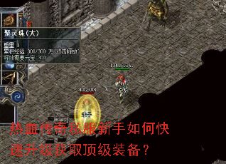 热血传奇私服新手如何快速升级获取顶级装备? 热血传奇私服新手如何快速升级获取顶级装备?