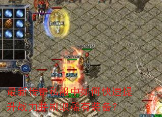 最新传奇私服中如何快速提升战力并刷取稀有装备? 最新传奇私服中如何快速提升战力并刷取稀有装备?