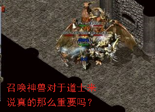 召唤神兽对于道士来说真的那么重要吗? 召唤神兽对于道士来说真的那么重要吗?