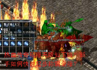热血传奇私服无限仙玉版?新手如何快速起步称霸全服? 热血传奇私服无限仙玉版?新手如何快速起步称霸全服?