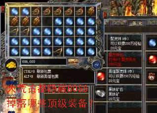 ��ĹŶ�����BOSS������Щ����װ����