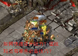 如何快速提升战力?征战玛法有哪些必备技巧? 如何快速提升战力?征战玛法有哪些必备技巧?