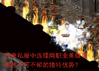 传奇私服中选择同职业英雄有哪些不可不知的独特优势? 传奇私服中选择同职业英雄有哪些不可不知的独特优势?