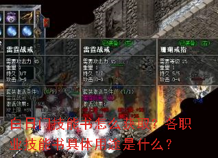 白日门技能书怎么获取?各职业技能书具体用途是什么? 白日门技能书怎么获取?各职业技能书具体用途是什么?